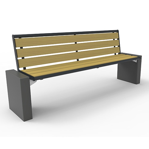 Bank Gloria Style mit Accoyabelattung und Rückenlehne Produktbild