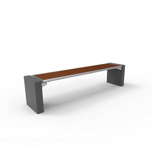 Bank Gloria Style mit Pagholzbelattung ohne Rückenlehne Produktbild FV S