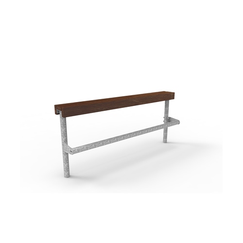 Jugendbank Alto einfach mit Recycling-Kunststoff-Belattung Produktbild