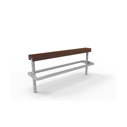 Jugendbank Alto doppelt mit Recycling-Kunststoff-Belattung Produktbild