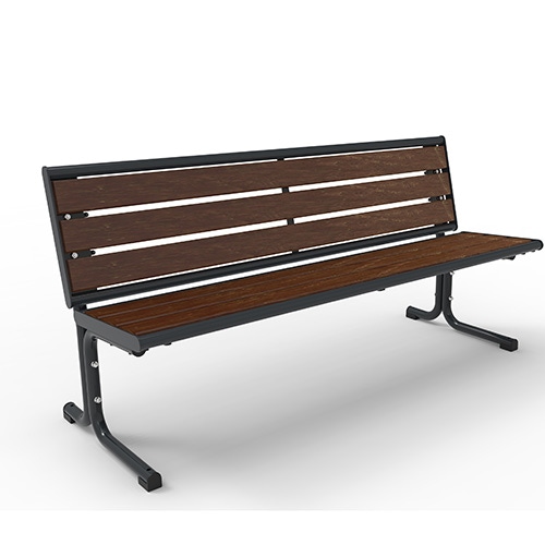 Bank Piazza Plus Style mit Recyclingkunststoffbohlen - mobil Produktbild MV S