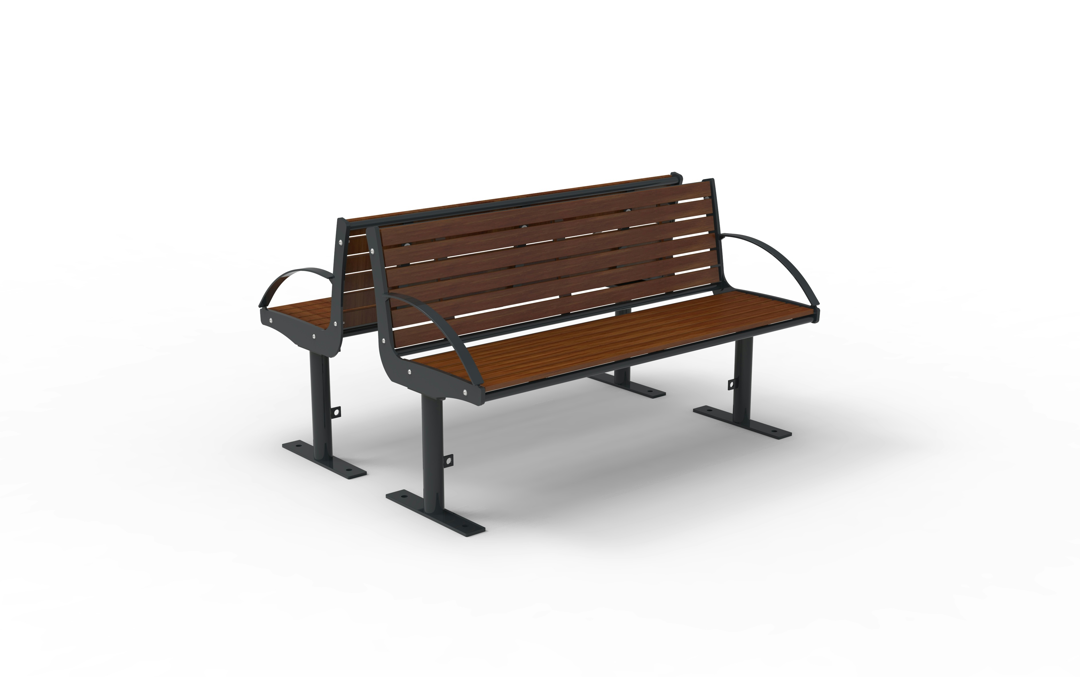 Bank Intersit Pagholz 3+3-sitzig - FP0 / mobil Produktbild