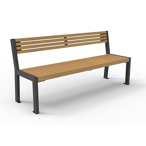 Bank Patio mit Rückenlehne Iroko Produktbild