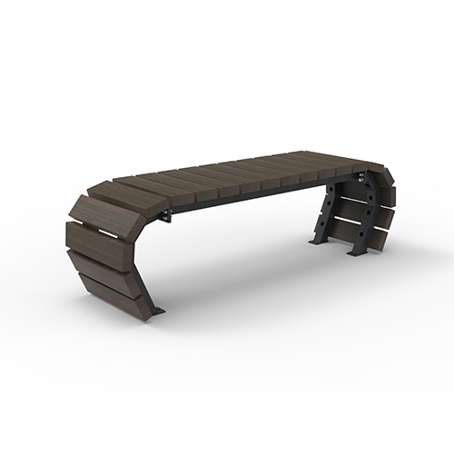 Bank Olympia Luna Flow 2-sitzig Bambus dunkel Produktbild