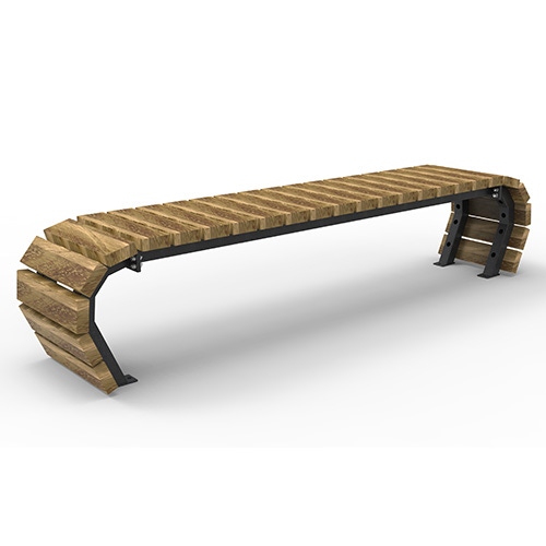 Bank Olympia Luna Flow 3-sitzig Robinie Produktbild