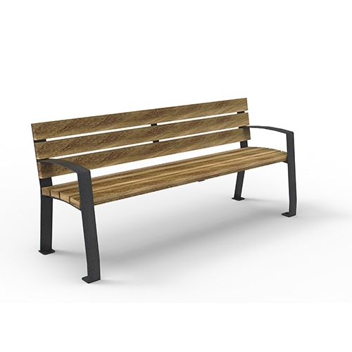 Bank Piega mit Rückenlehne Robinie Produktbild