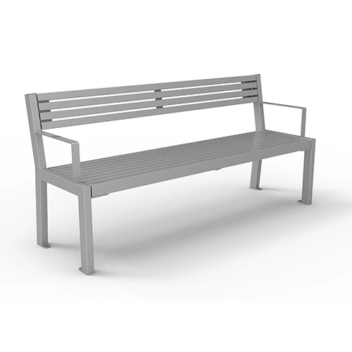 Bank Patio mit Rückenlehne und Armlehne Rohr Produktbild FV S