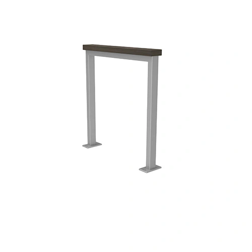 Anlehnbügel Patio mit Auflage aus Bambus dunkel FP0 Produktbild FV S