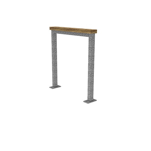 Anlehnbügel Patio mit Auflage aus Robinie FP0 Produktbild