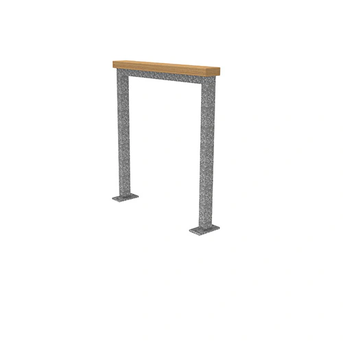Anlehnbügel Patio mit Auflage aus Iroko FP0 Produktbild FV S