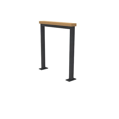 Anlehnbügel Patio mit Auflage aus Iroko FP0 Produktbild