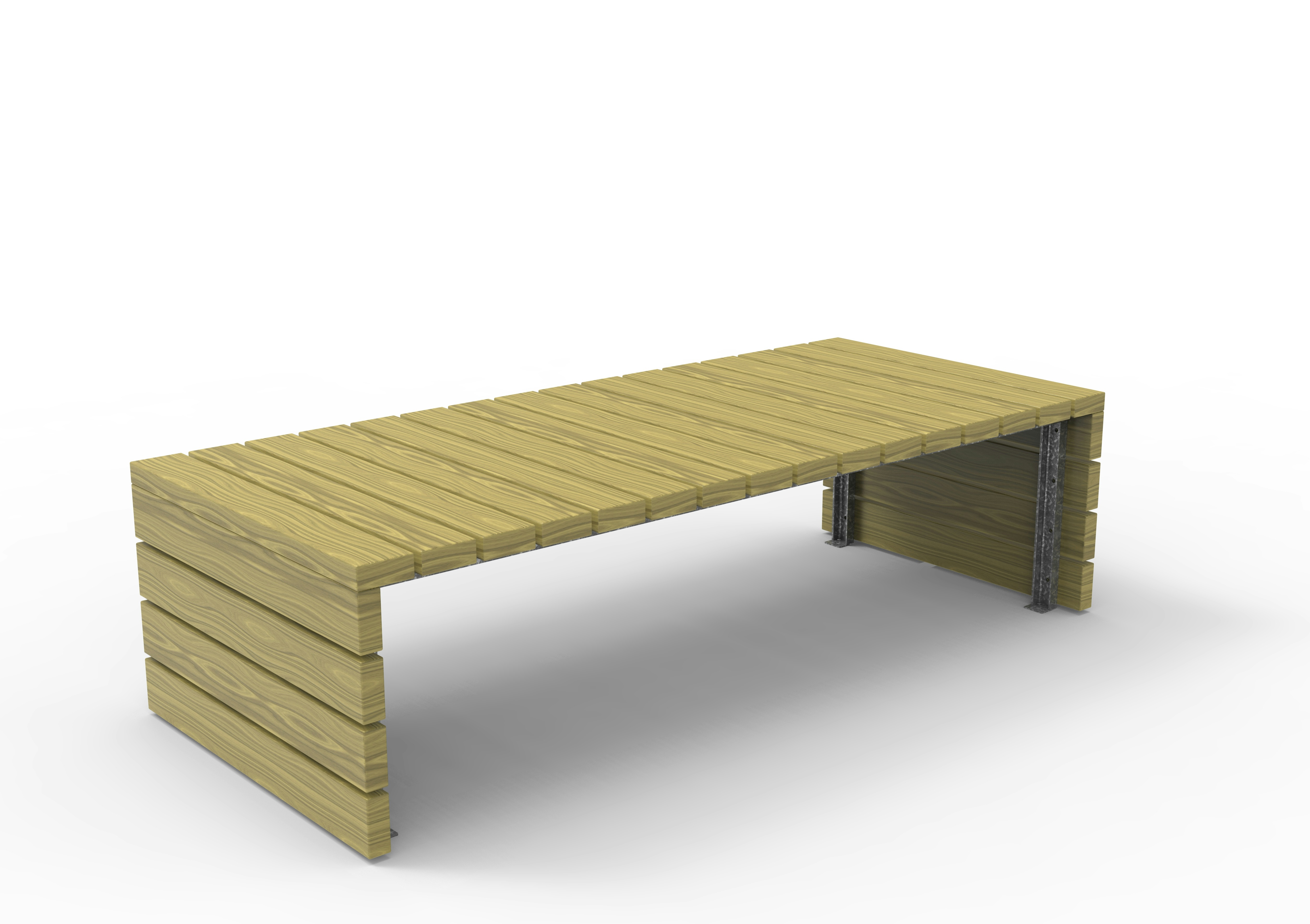 Doppelbank Via mit Robinienbelattung Produktbild