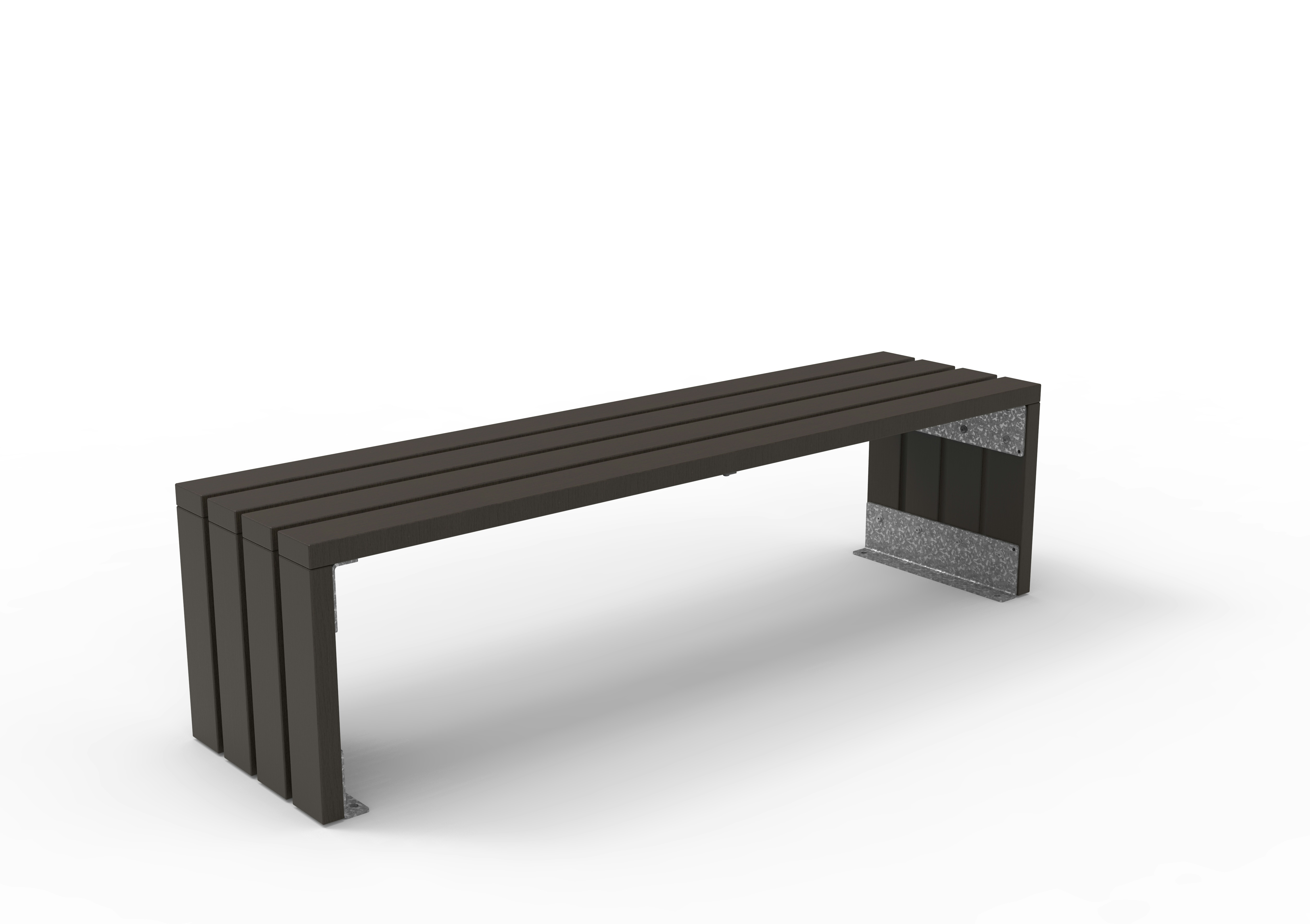 Bank Linea mit Bambusbelattung Dunkel Produktbild