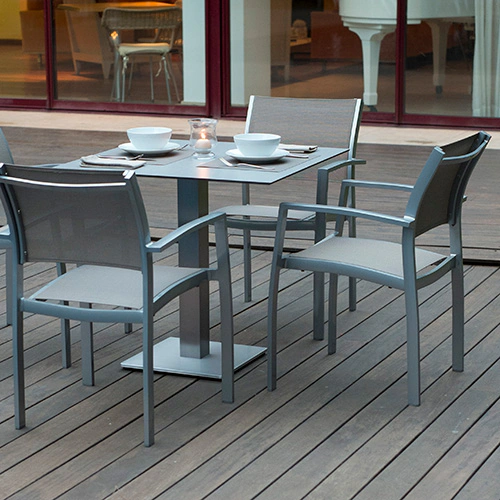 Chair Etna Low Back Frame silver Upholstery cappuccino Product image FV S