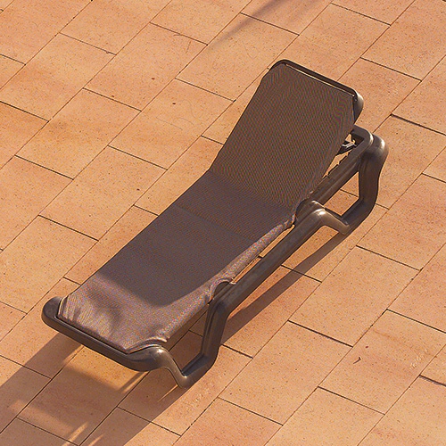 Sun lounger Lola Prestige Frame Bronze, Covering cappuccino Product image