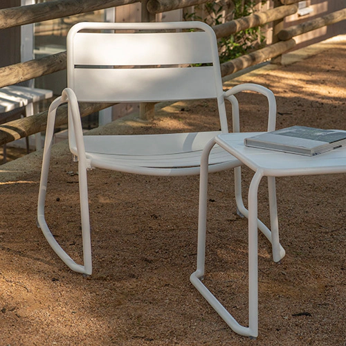 Armchair Greta matt white Product image F2 S