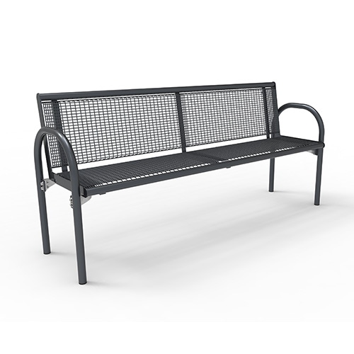 Bench Siesta Style with Backrest and Wire Mesh Insert - Fixed Product image FV S