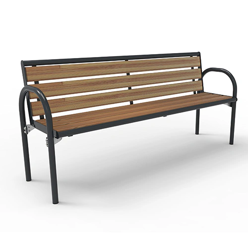 Bench Siesta Style with Backrest and Bamboo Slats Savanna - mobile Product image