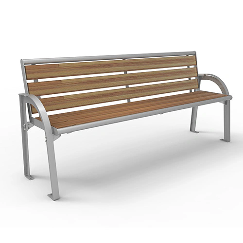 Bench Stella Style with Backrest and Bamboo Slats Savanna Product image MV S