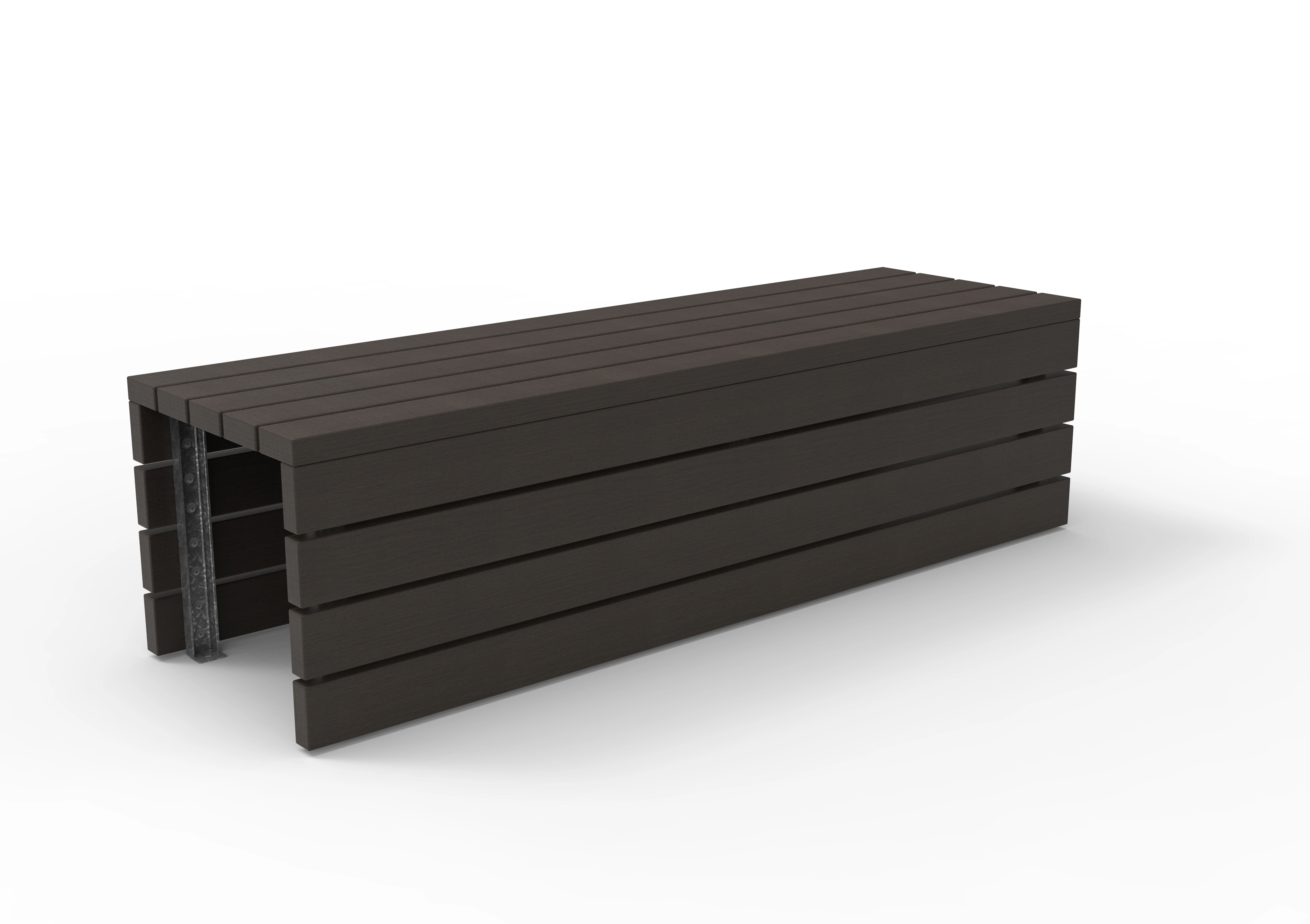 Bench Palazzo with Dark Bamboo Slats Product image FV S