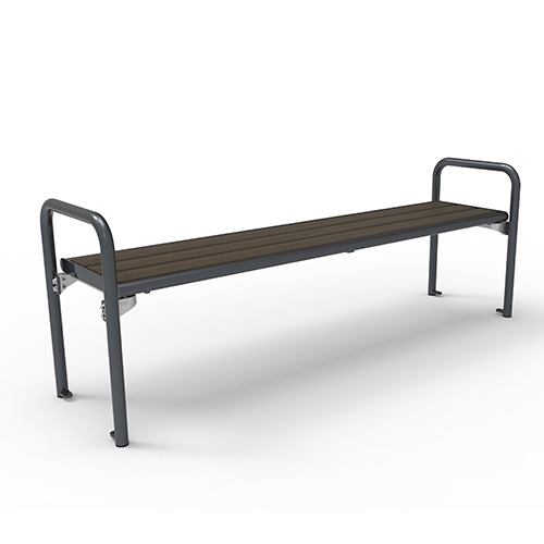 Bank Charisma Style ohne Rücklehne mit Bambusbelattung dunkel - mobil Produktbild