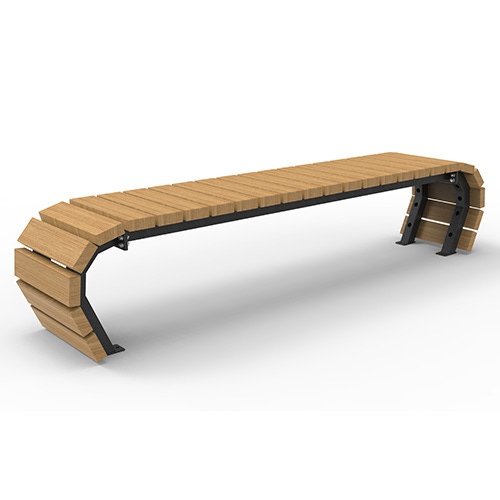 Bank Olympia Luna Flow 3-sitzig Iroko Produktbild