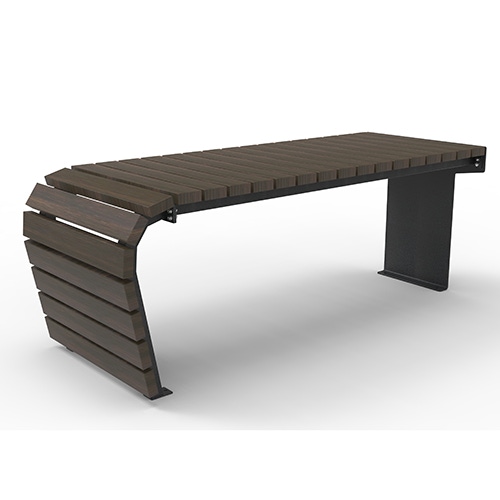 Tisch Olympia Luna Flow einseitig Bambus dunkel Produktbild