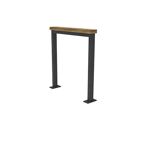 Anlehnbügel Patio mit Auflage aus Robinie FP0 Produktbild