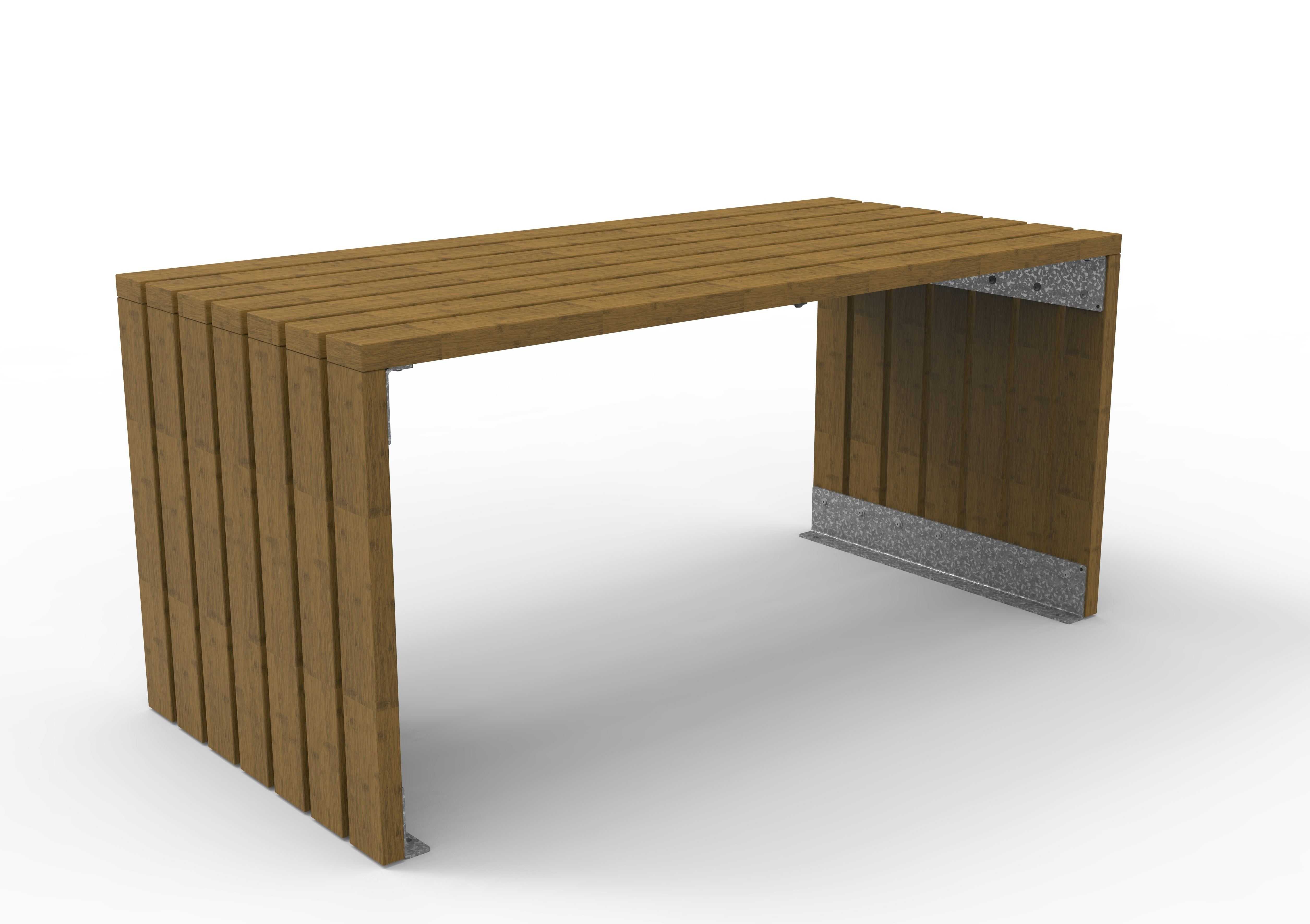 Tisch Linea mit Bambusbelattung Savanna Produktbild