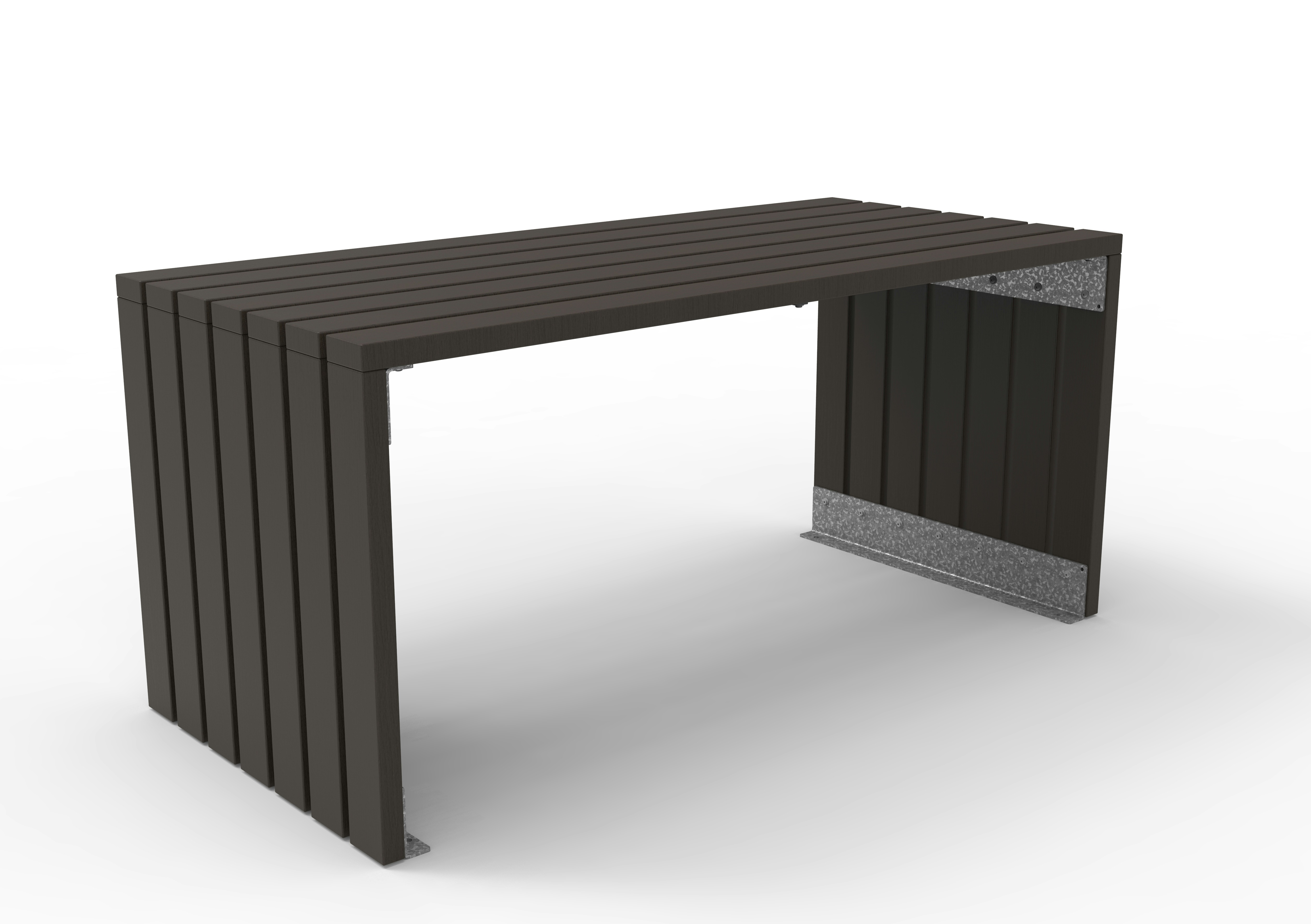 Tisch Linea mit Bambusbelattung Dunkel Produktbild