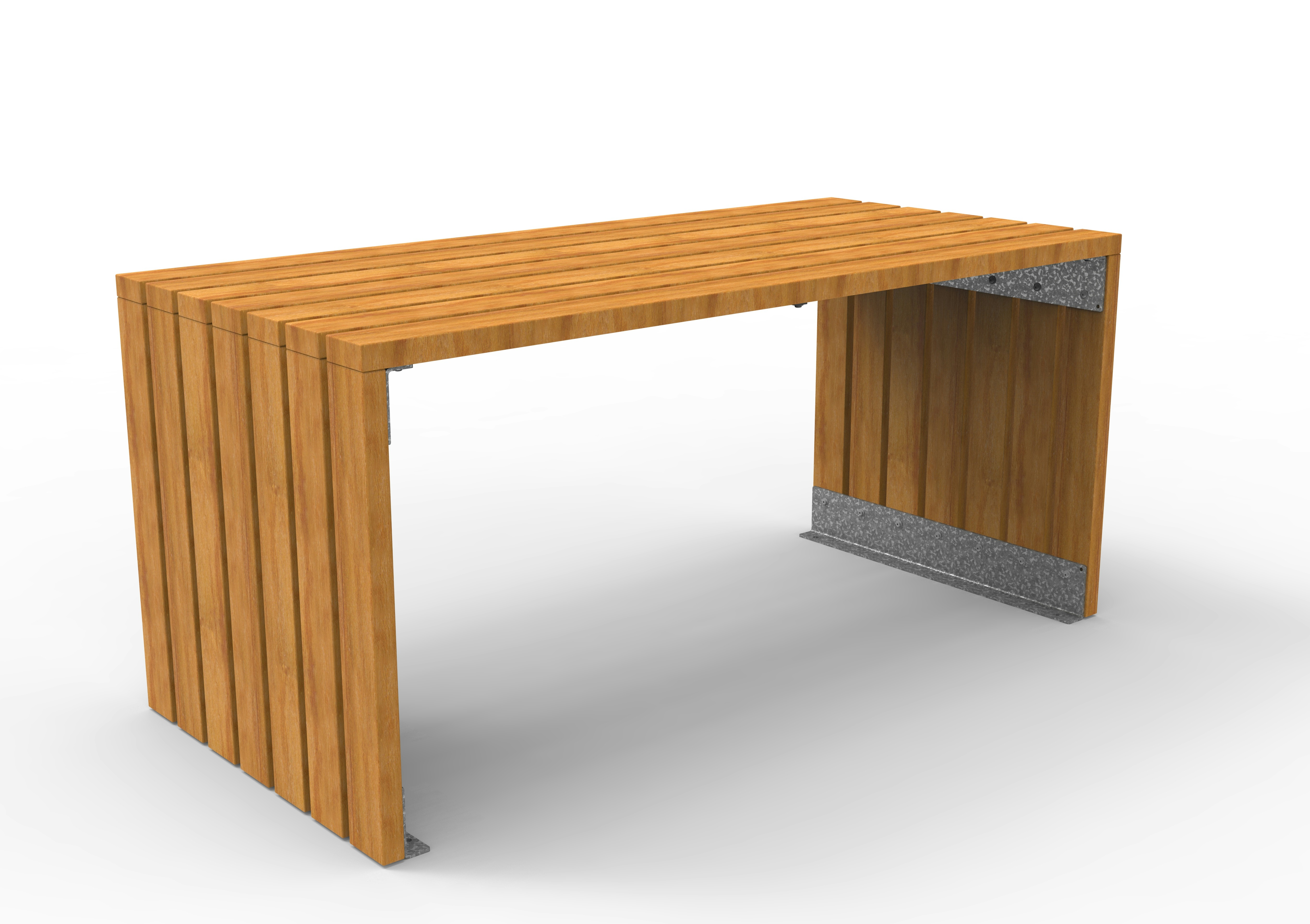 Tisch Linea mit Irokobelattung Produktbild
